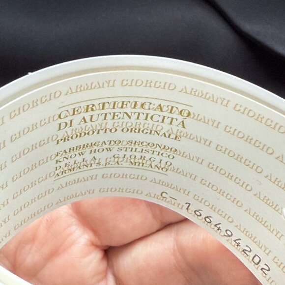 Armani Collezioni Womens Black Button-Down Blazer Jacket Sz10 Acetate/Silk Italy - Picture 4 of 10